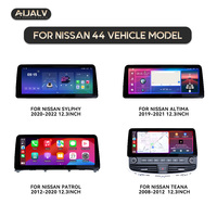 Panel de Audio Doble DIN Android de 12.3 Pulgadas para NISSAN Teana 2008-2012, Juego Completo de Cables con Función GPS y DSP
