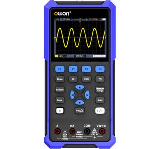Osciloscopio Digital Portátil HDS2102 de 200MHz, Multímetro de Mano, 2 Canales, Resolución Vertical de 14 Bits, 4 1/2 Dígitos True RMS - Product Image 1