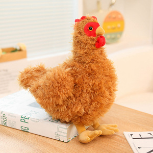 Juguete de Peluche de Gallo de Simulación, Adorable Muñeco de Peluche de Pollo Barredo Sedoso, Juguete Reconfortante para Niños, Regalo de Cumpleaños para Niñas - Product Image 5