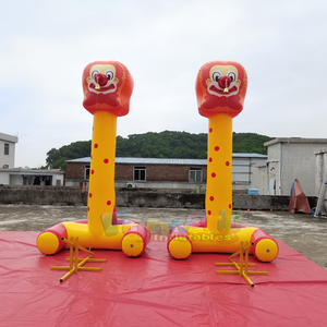 Grado comercial Fiesta al aire libre Desafío Curso Dos carriles Juegos Inflables Inflable <span class=keywords><strong>Jacob</strong></span>'s Ladder Juego de escalada - Product Image 4