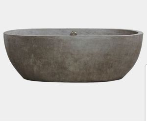 Bañera de travertino natural duradera resistente a los arañazos para uso en baño principal residencial Producto de bañeras Premium - Product Image 2