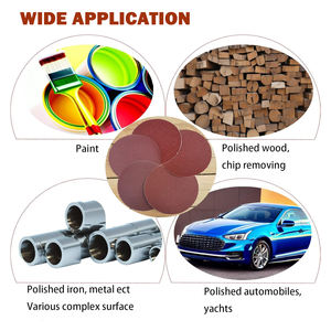 Özelleştirilmiş 8 inç 200mm PSA 8000 Grit zımpara alüminyum oksit zımpara diskleri parlatma araba Metal için yuvarlak kum kağıt tutuyor - Product Image 5