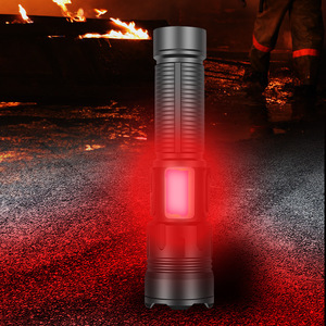 ไฟฉาย LED กำลังสูง 30W แบบชาร์จไฟได้ พร้อมไฟด้านข้าง COB แสงสีแดงและสีขาว ไฟฉายยุทธวิธี - Product Image 3