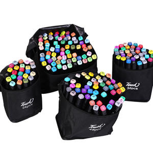 Pennarelli di colore artista 80 colori a base alcolica pennarelli di arte a vernice permanente a doppia punta per disegno di alcol - Product Image 4