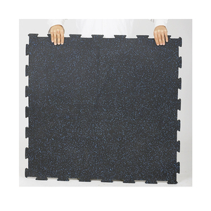 Trong nhà tập thể dục cao su sàn Interlock phòng tập thể dục cao su Câu Đố gạch cao su sàn mat - Product Image 5