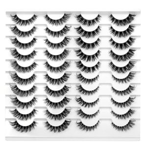 Wholesale Eyelashes Faux <b>Mink</b> Fluffy 3d Wispy Full Strip Eyelashes 10-12mm Faux <b>Mink</b> - Product Image 1