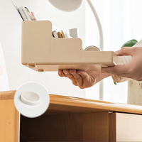 Boîte de rangement pour stylos en plastique PP imperméable, style échelle, compartimentée, haute esthétique, pour bureau d'étudiant, rangement de fournitures scolaires