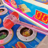 Machine de jeu Whack Mole à monnayeur pour enfants, jeu d'arcade à marteau en plastique, Riteng RT-UC011, à partir de 3 ans, 1 joueur
