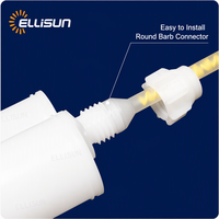 Nosel Mixer Plastik Tabung Pencampur Statis Sekali Pakai Seri S untuk Dispensing Kartrid Lem Epoxy AB Dua Komponen