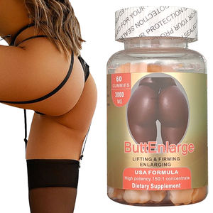 Grosir suplemen bahan Vegan alami Gummies Maca untuk kecantikan dewasa untuk pembesaran pinggul bokong lengkung pantat - Product Image 2