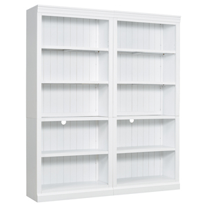 Mobiletto Contenitore in Legno Bianco Autoportante Alto 83 Pollici con Striscia LED e 5 Ripiani Regolabili per Uso Domestico - Product Image 5