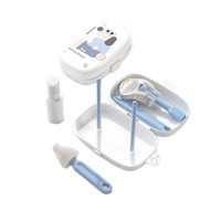 Ensemble de brosses portables en silicone pour biberons et tétines, pour le nettoyage des tasses de bébé et le rangement