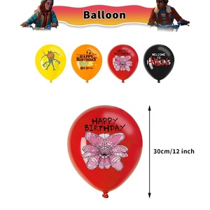 Kit de Décorations d'Anniversaire Thème Stranger Things 1985 : Bannière Laboratoire Hawkins, Décoration de Gâteau, Ballons, Kit Fête Upside Down - Product Image 4