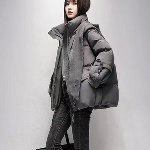 Chaqueta de plumón urbana minimalista para mujer, estilo urbano versátil - Product Image 1