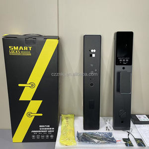 ระบบจดจำใบหน้า ปลดล็อคด้วยลายนิ้วมือ กล้องวงจรปิดแบบมีช่องมอง TUYA <span class=keywords><strong>WIFI</strong></span> หุ่นยนต์ AI ระบบดิจิทัลหลายมิติ ล็อคประตูอัตโนมัติเต็มรูปแบบ - Product Image 4