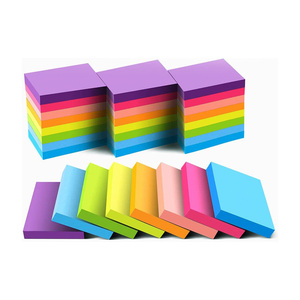 Bloc de Notas Adhesivas de Papel Multicolor Personalizadas al por Mayor, Bloc de Notas Autoadhesivo, Material Escolar, Mini Blocs de Notas con Logotipo y Diseño Personalizados - Product Image 1