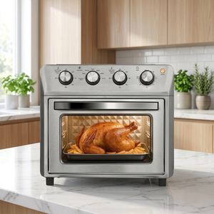 Four à Friture Sans Huile Multifonction 1500W en Acier Inoxydable 11-20L à Commande Mécanique pour Rôtir, Cuire et Déshydrater – Usage Domestique - Product Image 3