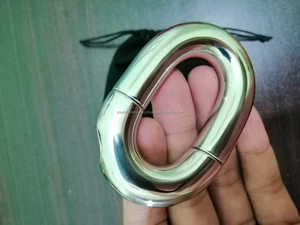 Juguetes sexuales de Camilla de bolas de pene masculino de acero inoxidable pesado para adultos CBT Juguetes de escroto del fabricante - Product Image 5