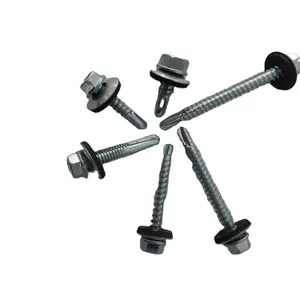 Vis de joints imperméables en acier, 19mm, rainure en acier, cadre hexagonal de perceuse, queue auto-amorcante, dovetail