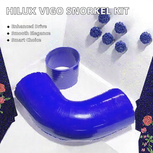 JIAHUI Kit de Snorkel de Lujo 4X4 de 4 Pulgadas, Negro, Acero Inoxidable 304, Fijación con Tornillos para <span class=keywords><strong>Vigo</strong></span> 2005-2014 3.0L D2D Turbo 4WD, Accesorios - Product Image 2