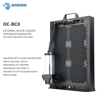 OCOCOO BC8 Kit de refroidissement liquide à haute efficacité de 27mm avec radiateur, réservoir d'eau et pompe pour refroidisseur en boucle fermée AIO pour PC de jeu