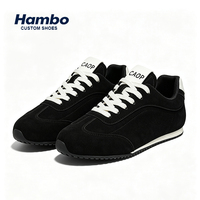 Chaussures de sport décontractées en daim pour homme, style jogging, semelle plate, légères, en maille, pour le quotidien et les exercices légers