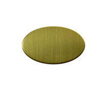 Jengdong — étiquettes métalliques en acier inoxydable, personnalisées, plaque ronde en laiton, pièces de monnaie en laiton, brosse de polissage, ronde