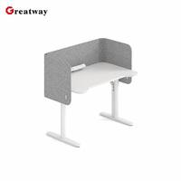 Bureau ergonomique réglable en hauteur avec écran acoustique de confidentialité, poste de travail modulaire pour bureau, bureau debout