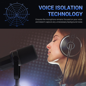 Microphone Dynamique Podcast Filaire XLR Entièrement Métallique Zimhome ZTT20X 2024 pour Enregistrement Studio - Product Image 6