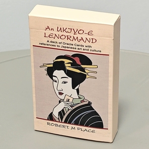Coffret Cadeau de Cartes Spirituelles Ukiyo-e <span class=keywords><strong>Lenormand</strong></span>, Cartes <span class=keywords><strong>Oracle</strong></span> Personnalisées avec Boîte Magnétique et Guide, Toucher Velours, Bords Dorés - Product Image 1