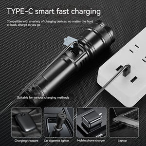 ไฟฉาย LED ความสว่าง10000ลูเมน3โหมดกันน้ำได้ไฟฉาย LED สำหรับตั้งแคมป์ - Product Image 5