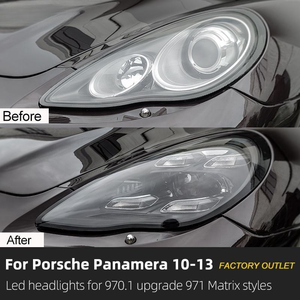 AURON Faro Delantero de Cuatro Luces LED CSP de 12V 6000K 36W 6000 lm para Conversión de Antiguo a Nuevo, Compatible con Panamera 2010-2013 970.1/971, Retrofit/Actualización - Product Image 2