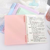 Carnet à spirale horizontal à feuilles mobiles, best-seller, carnet de notes simple, personnalisable, pour étudiants, format A5 B5, carnet macaron à spirale