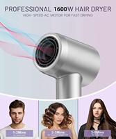 Générateur d'ions négatifs, séchage rapide pour cheveux épais, utilisation professionnelle en Europe, faible bruit, léger, portable, sèche-cheveux haute vitesse