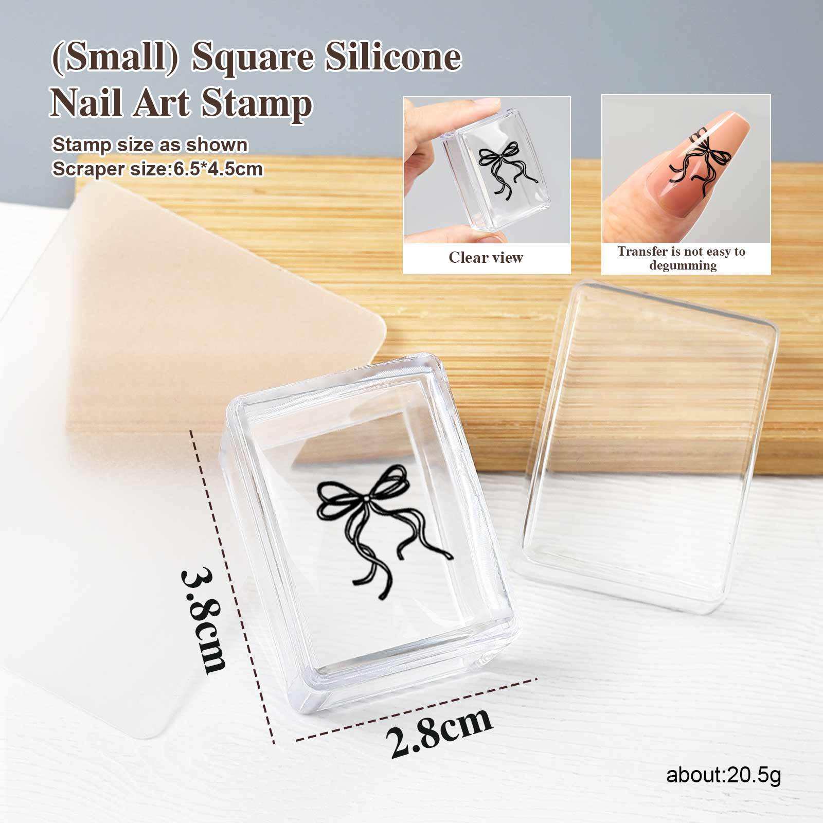 Petit tampon carré en silicone