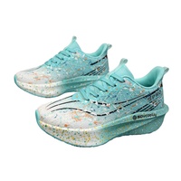 Chaussures de course à lacets Lovers, nouvelle collection transfrontalière, avec plaque en carbone, en tissu de coton, lumineuses et tendance