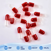 Capsules Vides de Gelatine Dure Transparentes Rouges de Toutes Tailles, Sans BSE, 99,8% de Remplissage, Prix Usine Fabricants