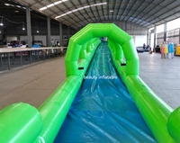Long toboggan gonflable personnalisé de ville d'eau N toboggan gonflable commercial extérieur toboggan aquatique de 1000 pieds pour adulte