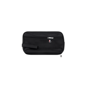 Neceser de Viaje para Hombre, 25x14x7.5 cm, Negro, Rojo, Blanco, Etiqueta, Estuche de Maquillaje Portátil, Bolsa de Almacenamiento - Product Image 2