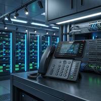 Teléfono IP Empresarial Inteligente V65 con Pantalla a Color de 4.3 Pulgadas, Antibacteriano, WiFi de Doble Banda, 45 Teclas DSS, Teléfono de Escritorio VoIP SIP