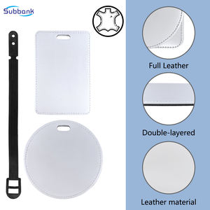 Subbank tag bagasi belakang berkilau kulit PU cerdas cetak & sublimasi lencana kosong untuk solusi hadiah promosi bisnis - Product Image 4