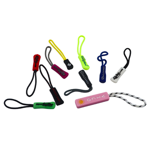 En gros, tirettes de fermeture éclair en caoutchouc avec cordon, étiquettes de fermeture éclair, pièces de rechange pour bagages, sacs à dos, vestes, OEM - Product Image 6