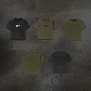 T-shirt vintage pour homme KingSen, logo personnalisé, respirant, manches courtes, coupe ample, 100% coton, col rond, impression numérique - Product Image 1