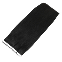 Extensions de cheveux à bandes adhésives Qingdao Rawhair Professional Styling Choice, double épaisseur, pointes épaisses, cuticules alignées, couleur naturelle