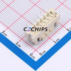 HCZZ0040-6 Wire-to-Board Pin Header SMD,P=2.5mm Connector 1x6P 2.5mm Vertical Mount XHB - Product Image 2