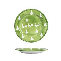 Vente directe d'usine, vaisselle de Noël en céramique écologique, peinte à la main, design frais, avec assiettes, bols, tasses