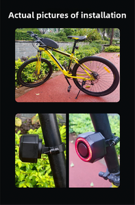 Tùy Chỉnh Xe Đạp Đèn Leo Núi Xe Đạp Chống Trộm Thiết Bị Đuôi Ánh Sáng Điều Khiển Từ Xa Rung Thiết Bị Báo Động Đêm Cưỡi - Product Image 6