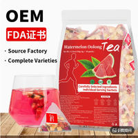 Sachets de thé vert Oolong à la pastèque, thé aux fleurs naturelles, améliore l'énergie, favorise la digestion, pour infusion à l'eau chaude ou froide, 150g, 5*30 sachets