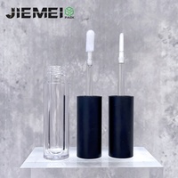 Stock JIEMEI Mini bouteille de brillant à lèvres vide de qualité supérieure ronde en PET de 2ml tube de brillant à lèvres de marque privée personnalisé petit contenant cosmétique