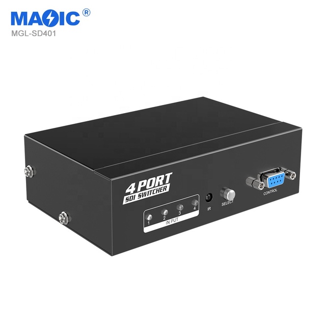 1080P Full HD SD 3G-SDI Switch 1440P Video Switcher 4 Input 1 Out for Monitor with RS232 Control SDI Switch